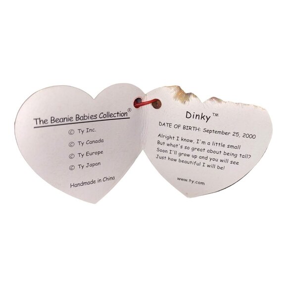 Ty Beanie Babies Dinky Duck 2000 Plush Stuffed Animal Hang 8th Gen Tush 10th Gen - Picture 6 of 9